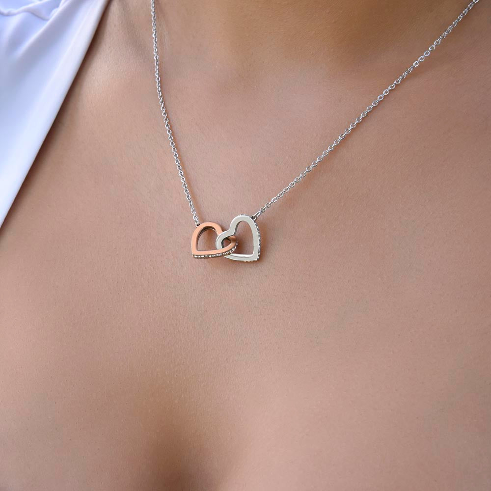 Soulmate - I Need You Beside Me, Today And Always - Interlocking Heart Necklace