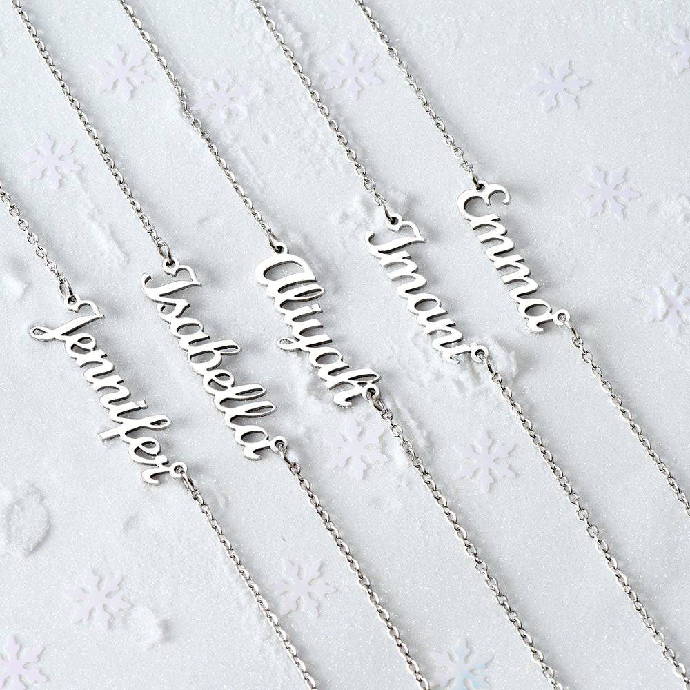 Girlfriend - You Are Perfect Just The Way You Are - Personalized Name Necklace