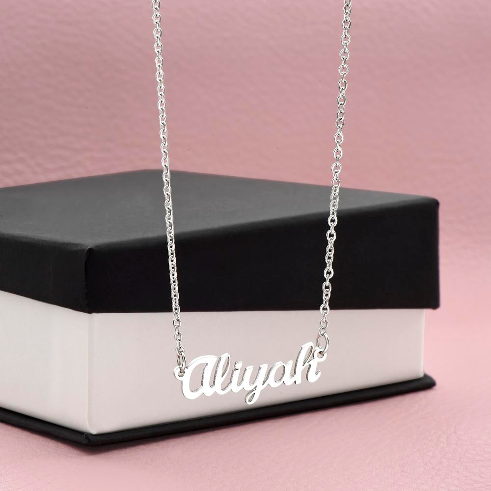 Girlfriend - You Are Perfect Just The Way You Are - Personalized Name Necklace